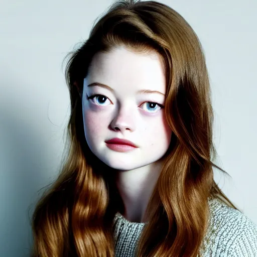 Image similar to aesthetic portrait of mackenzie foy