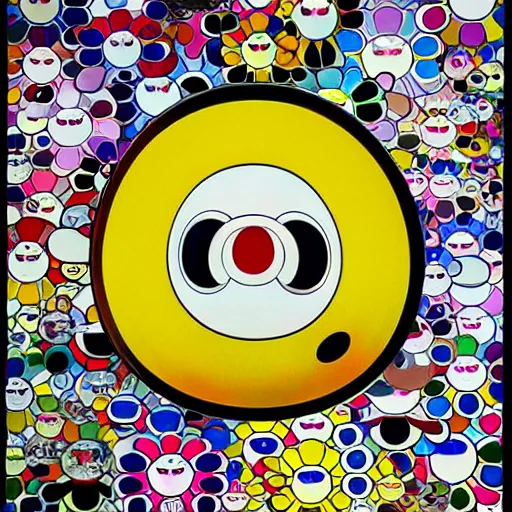 Prompt: artwork by takashi murakami