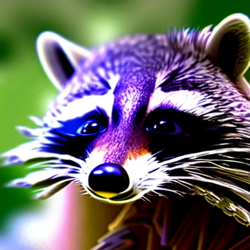 Image similar to sniper raccoon, photo, detailed, 4 k