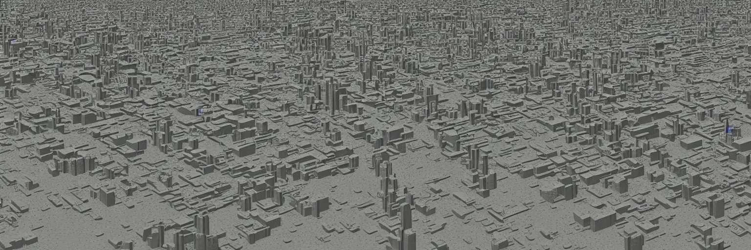 Image similar to Rendering of a Martian city