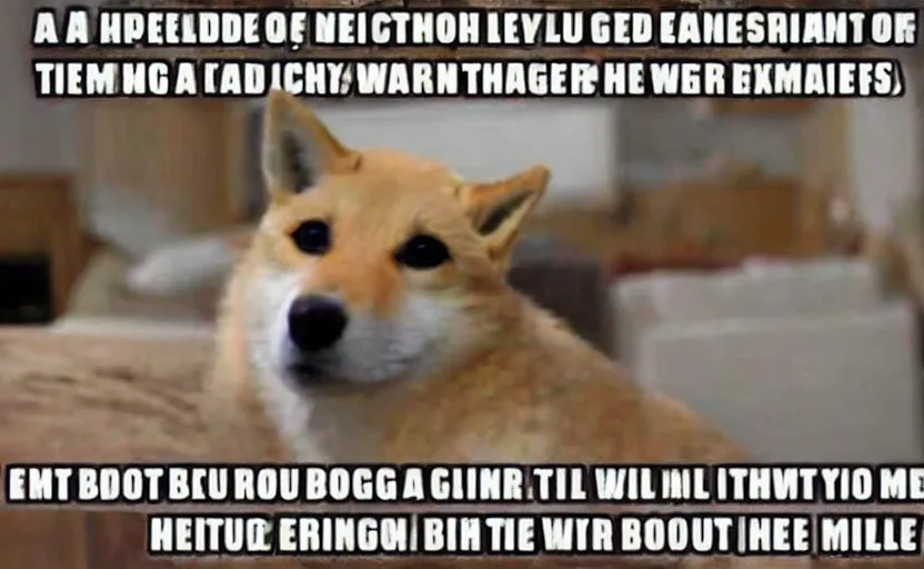 Image similar to a meme about doge