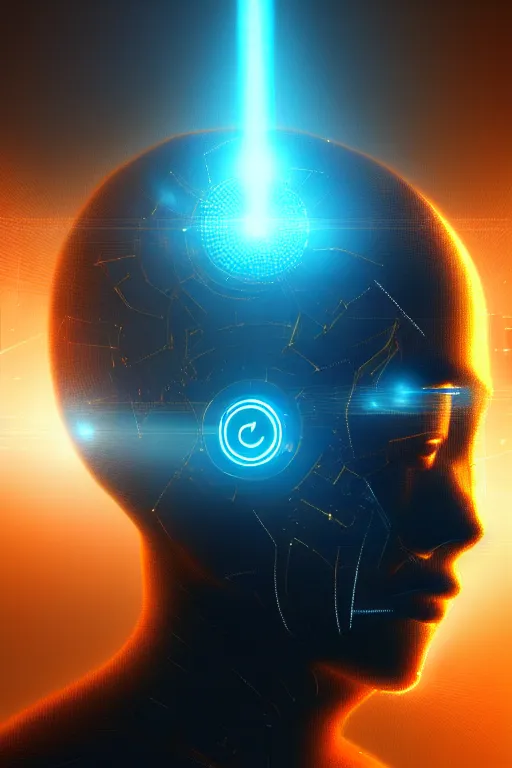Image similar to god of artificial intelligence comes to save us, threads of light in the background, extremely high quality artwork, very detailed, obscured face, anthropomorphic silhouette, trending on artstation