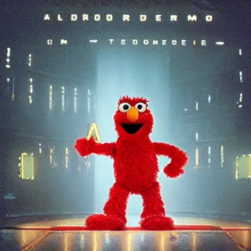 Image similar to elmo in bladerunner