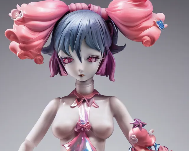 Prompt: James Jean isolated magical girl vinyl figure, figure photography, smooth sharp focus, holographic undertones, anime stylized, high detail, ethereal lighting - H 640