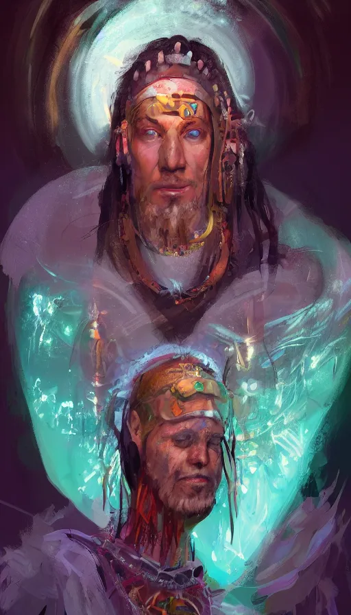 Image similar to portrait of a digital shaman, by disney concept artists