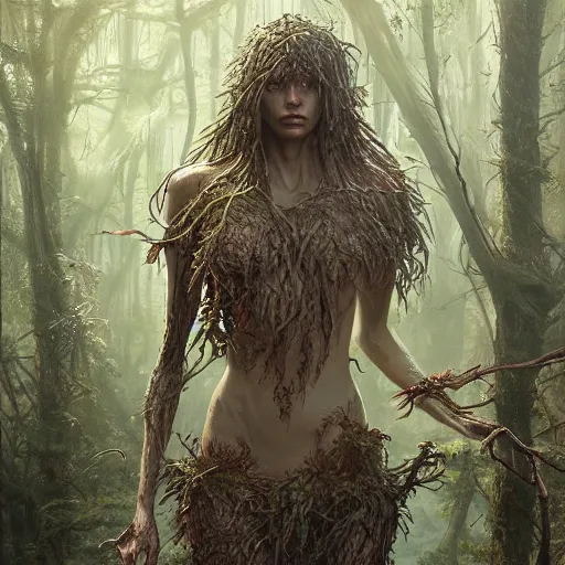 Image similar to swamp thing, ultra realistic, concept art, intricate details, eerie, highly detailed, photorealistic, octane render, 8 k, unreal engine. art by ed binkley and ellen jewett and artgerm and greg rutkowski and alphonse mucha