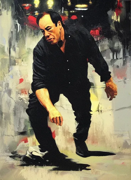 Prompt: jon taffer immersed in sludge!!!, painting by phil hale, fransico goya,'action lines '!!!, graphic style, visible brushstrokes, motion blur, blurry, visible paint texture, crisp hd image