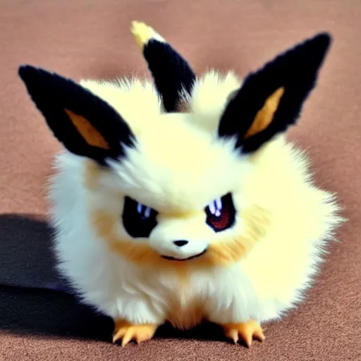 Image similar to real life Pokemon, cute!!!, fluffy!!!, ultra realistic!!!, golden hour, ultra detailed, sharp focus