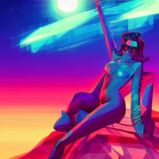 Prompt: gemstone, epic retrowave art trending on art station