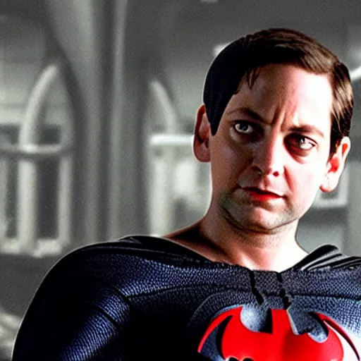 Image similar to Tobey Maguire as Batman