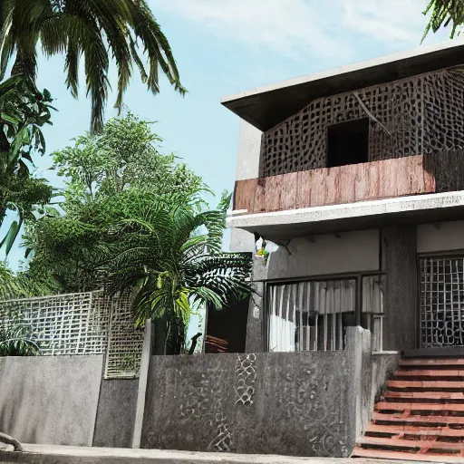 Prompt: rio de janeiro house. the house is in a favela. extremely detailed. by glen billy. hyper - realistic, 8 k