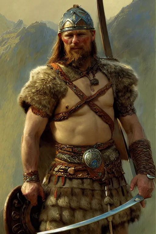 Image similar to viking warrior, highly detailed painting by gaston bussiere, craig mullins, j. c. leyendecker 8 k