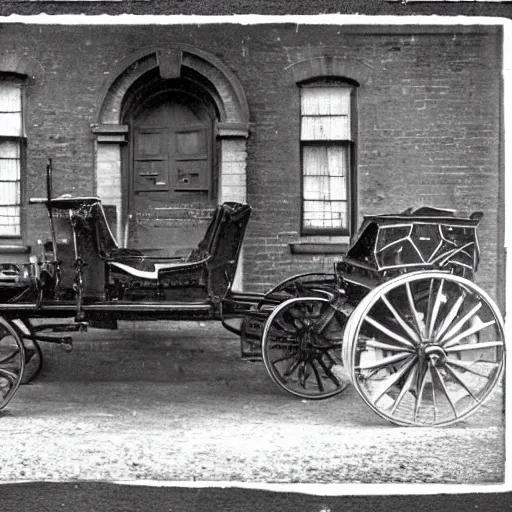 Prompt: a british automobile in the 1 8 5 0 s