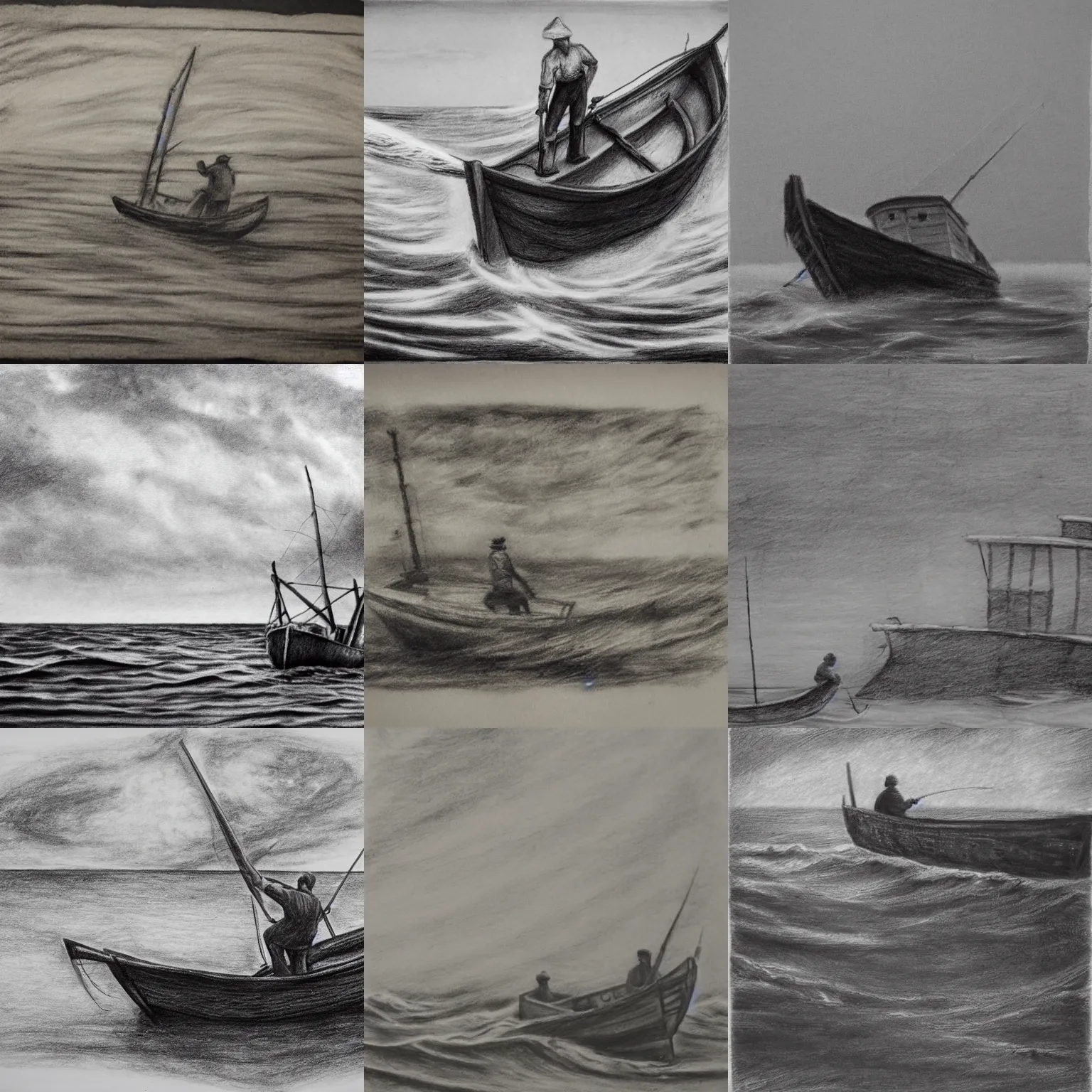 fishing boat drawings