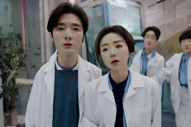 Prompt: still from korean adaptation of Doctor Who (2005)