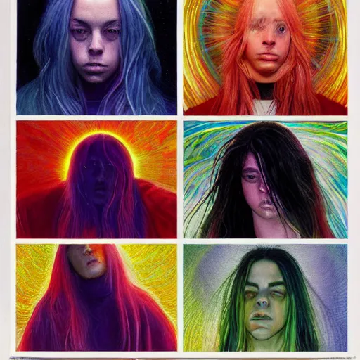 Prompt: Billie Eilish, by Chris Moore, by Mark Brooks, by Donato Giancola, by Victor Nizovtsev, by Gabriel Dawe, by Stanley Lau