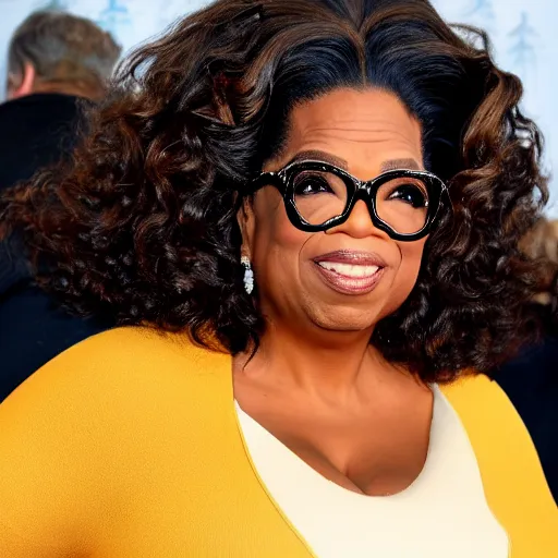 Prompt: oprah winfrey as a giant octopus villain, disney cartoon