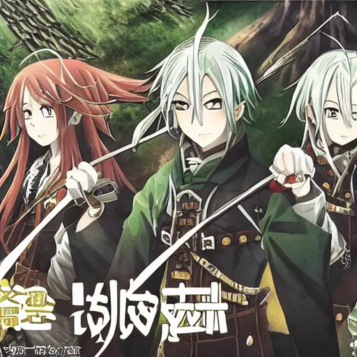 mushoku tensei light novel cover,, Stable Diffusion