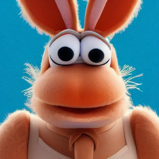 Prompt: [ bugs bunny ] as [ a muppet ], muppet! art style, trending on [ cgsociety ]!, artstation contest winner, [ 4 k ], intricate, [ portrait ]!