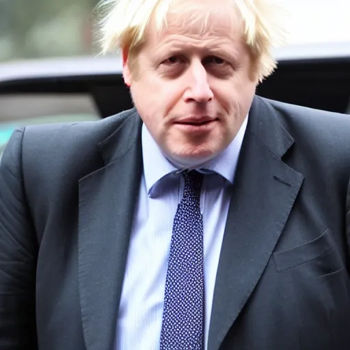 Prompt: boris johnson with a mullet