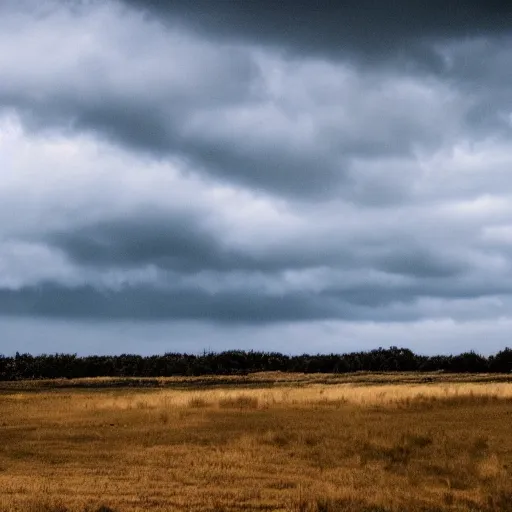 Prompt: blue clouds on a white sky