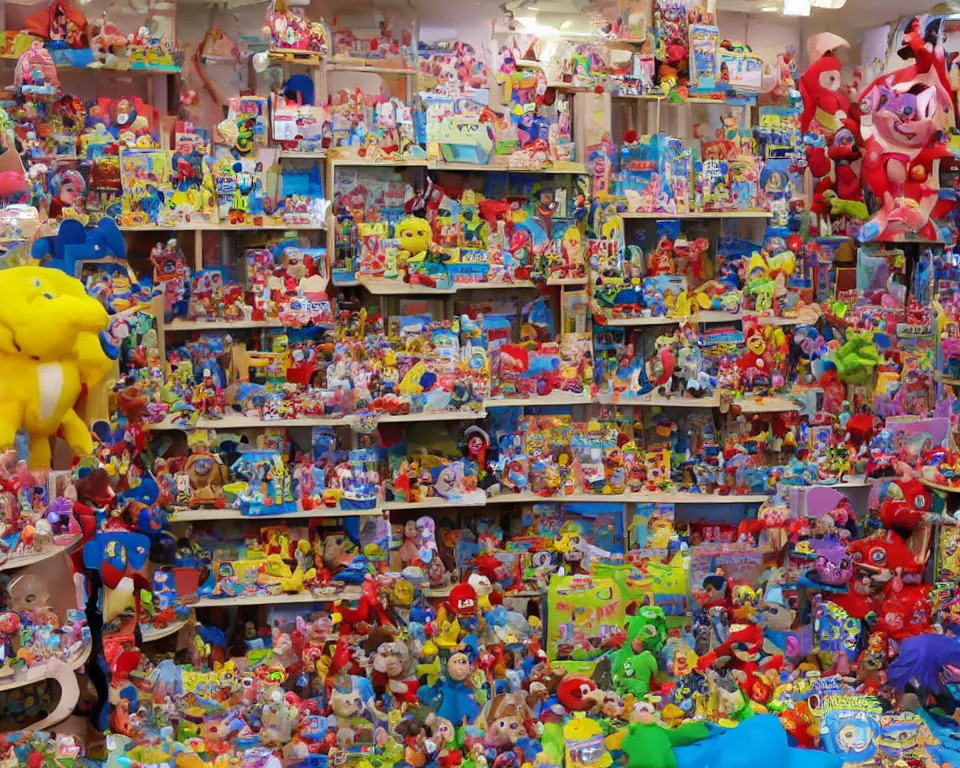 Image similar to footage of a toy shop explosion