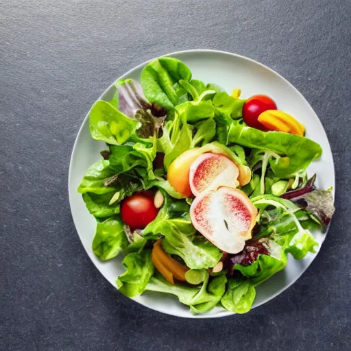 Image similar to a stock image of a lady eating a salad