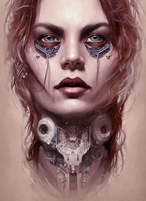 Prompt: symmetry!! johnny depp, machine parts embedded into face, intricate, elegant, highly detailed, digital painting, artstation, concept art, smooth, sharp focus, illustration, art by artgerm and greg rutkowski and alphonse mucha, 8 k