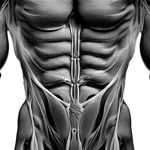 Image similar to fractal human body, fine details, microorganisms, fine details, muscles, veins, artery, 90's aesthetic, noise film, photo