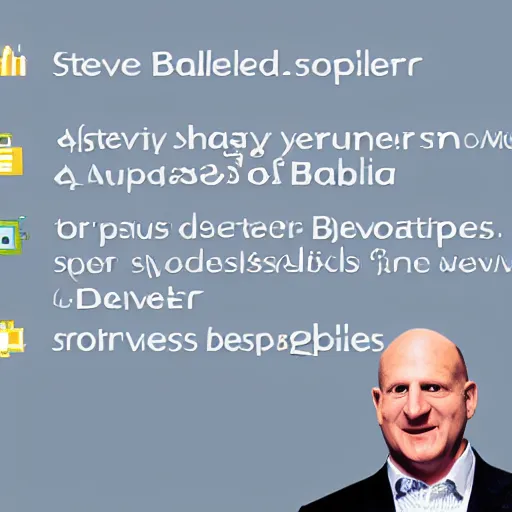 Prompt: Steve Ballmer, Developers, developers, developers, developers