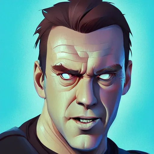 Image similar to face icon stylized minimalist die hard, loftis, cory behance hd by jesper ejsing, by rhads, makoto shinkai and lois van baarle, ilya kuvshinov, rossdraws global illumination