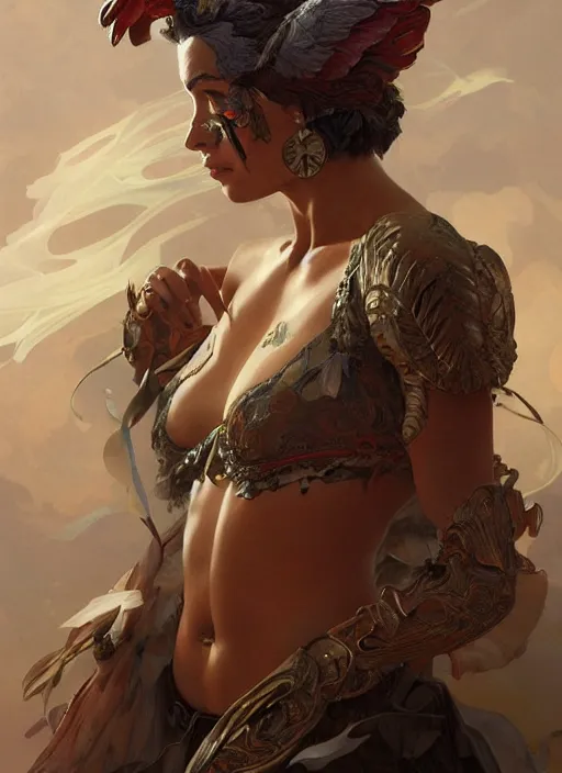 Prompt: full figure ultra realistic illustration, battle rooster, beautiful, intricate, elegant, highly detailed, digital painting, artstation, concept art, smooth, sharp focus, illustration, art by artgerm and greg rutkowski and alphonse mucha