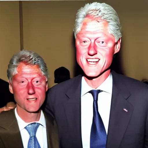 Image similar to realistic photo of bill clinton wearing a dress,