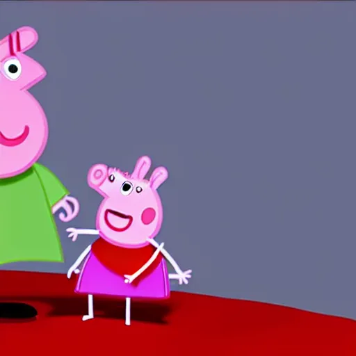 Image similar to a 3 d version of peppa pig, cgi, ultra high quality, 8 k