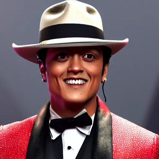 Prompt: Bruno Mars in red dead redemption 2 4k detail