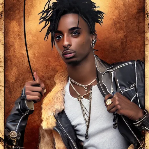 Image similar to playboi carti in futuristic steampunk style digital art 4 k the detailed super realistic