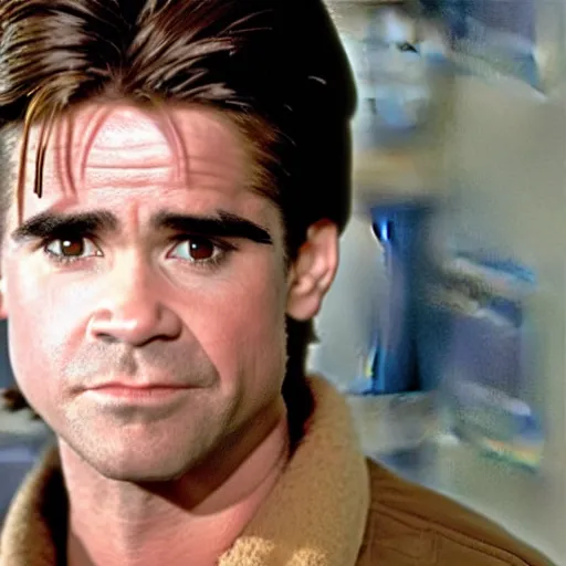 Image similar to colin farrell as Marty McFly in Back To The Future