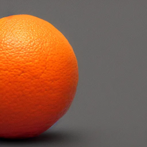 Prompt: a realistic minimalist studio photo of an orange, hyperdetailed 8k ultradetail cinematic