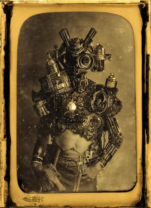 Image similar to old wetplate daguerreotype portrait of the birth of a masked dangerous super villain, explosion of data fragments, fractal, intricate, elegant, highly detailed, parallax, leica, medium format, subsurface scattering, by jheronimus bosch and greg rutkowski and louis jacques mande daguerre