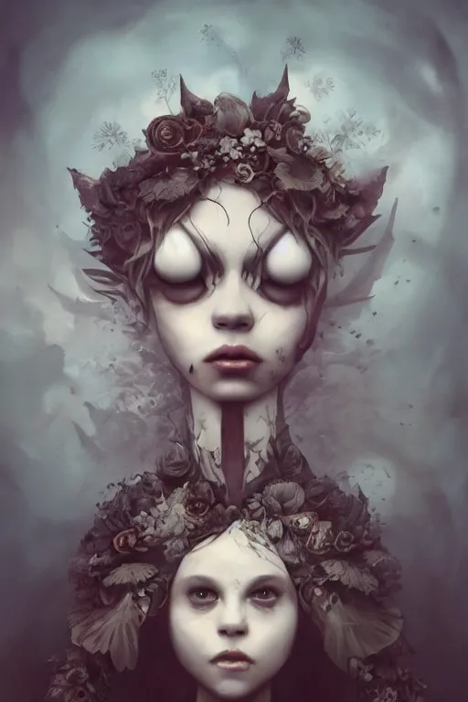 Image similar to a portrait of a character in a hostile environment by natalie shau, naoto hattori, jacqueline e and bastien lecouffe deharme, trending on artstation, artstationhd, artstationhq, unreal engine, 4 k, 8 k