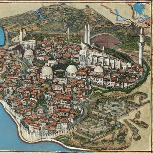 Image similar to constantinople in 1 2 0 0, byzantine,