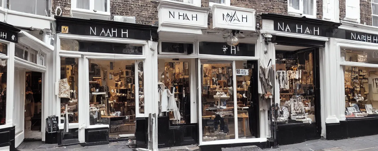 Prompt: “a shop called NAHH on Marylebone High St”