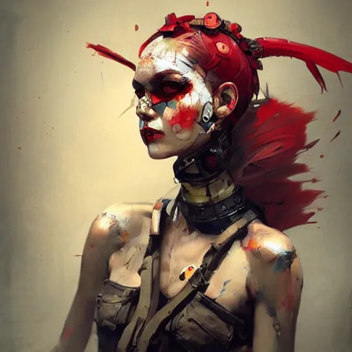 Prompt: tank girl, by benedick bana and artur bordalo and tom bagshaw and craig davison and guy denning and harumi hironaka, trending on artstation hq, deviantart, pinterest, 4 k uhd image