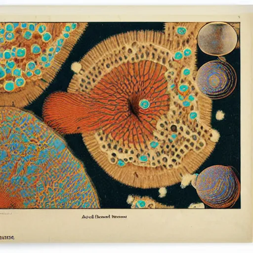 Image similar to color poster of bacteria by adolphe millot