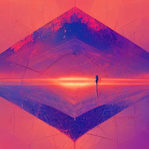 Image similar to mathematical graph by alena aenami and annato finnstark