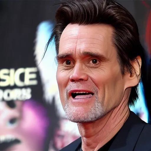 Prompt: jim carrey melting