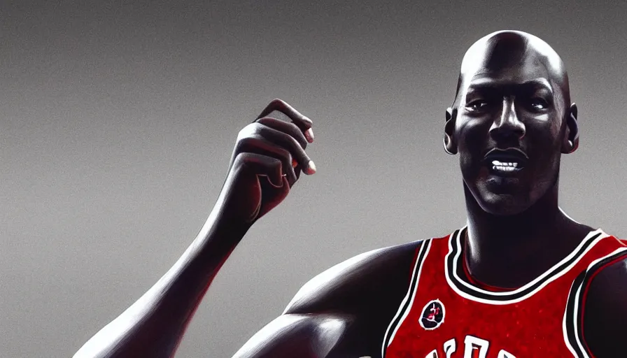 Prompt: michael jordan is soccer player, hyperdetailed, artstation, cgsociety, 8 k