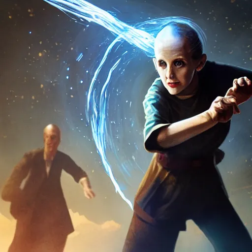 Image similar to eleven fighting vecna