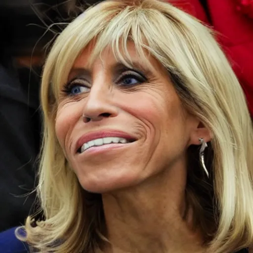 Image similar to face of beautiful young Brigitte Macron