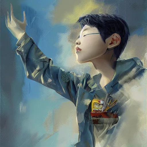 Image similar to artwork by z. w. gu